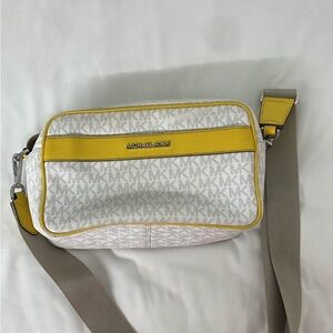 Michael Kors White and Yellow Women's Bag